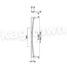 画像2: UNION【ユニオン】T3004-01-024-A[ドアハンドル] 押し棒（内外）取付 交換 DIY (2)