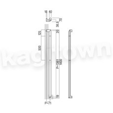 画像2: UNION【ユニオン】T3087-01-034[ドアハンドル] 押し棒（内外）取付 交換 DIY (2)