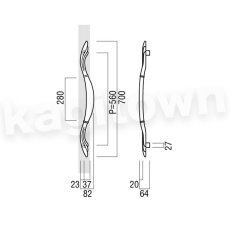 画像2: UNION【ユニオン】T3105-15-002[ドアハンドル] 押し棒（内外）取付 交換 DIY (2)