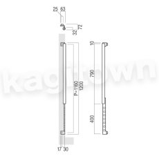 画像2: UNION【ユニオン】T3037-01-024[ドアハンドル] 押し棒（内外）取付 交換 DIY (2)