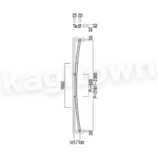 画像2: UNION【ユニオン】T3004-01-024-B[ドアハンドル] 押し棒（内外）取付 交換 DIY (2)