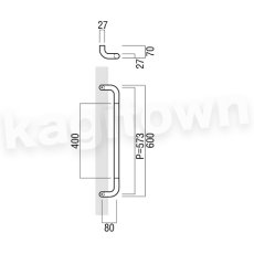 画像2: UNION【ユニオン】T3266-01-024[ドアハンドル] 押し棒（内外）取付 交換 DIY (2)