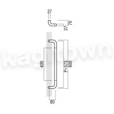 画像2: UNION【ユニオン】T3267-01-034[ドアハンドル] 押し棒（内外）取付 交換 DIY (2)