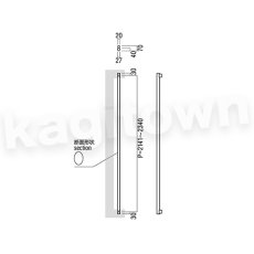 画像2: UNION【ユニオン】T40-01-023-B[ドアハンドル] 押し棒（内外）取付 交換 DIY (2)