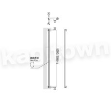 画像2: UNION【ユニオン】T40-01-023-P1925[ドアハンドル] 押し棒（内外）取付 交換 DIY (2)