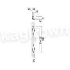 画像2: UNION【ユニオン】T3384-15-001[ドアハンドル] 押し棒（内外）取付 交換 DIY (2)