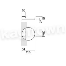 画像2: UNION【ユニオン】T4260-25-038[ドアハンドル]  プレート/ 1セット（内外）取付 交換 DIY (2)