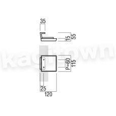 画像2: UNION【ユニオン】T375-25-038[ドアハンドル]  プレート/ 1セット（内外）取付 交換 DIY (2)