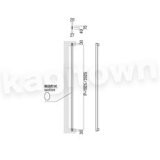 画像2: UNION【ユニオン】T40-01-023-P2025[ドアハンドル] 押し棒（内外）取付 交換 DIY (2)