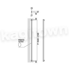 画像2: UNION【ユニオン】T40-01-023-A[ドアハンドル] 押し棒（内外）取付 交換 DIY (2)