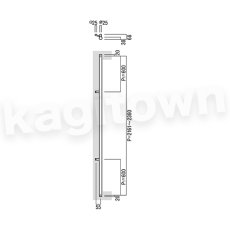 画像2: UNION【ユニオン】T51-15-001-D[ドアハンドル] 押し棒（内外）取付 交換 DIY (2)
