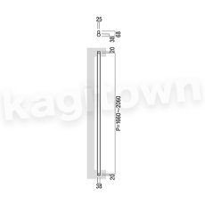 画像2: UNION【ユニオン】T51-15-001-A[ドアハンドル] 押し棒（内外）取付 交換 DIY (2)