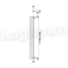 画像2: UNION【ユニオン】T51-35-050-A[ドアハンドル] 押し棒（内外）取付 交換 DIY (2)