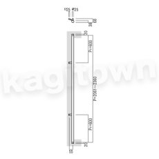 画像2: UNION【ユニオン】T51-35-050-D[ドアハンドル] 押し棒（内外）取付 交換 DIY (2)
