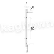 画像2: UNION【ユニオン】T52-01-023-L1200[ドアハンドル] 押し棒（内外）取付 交換 DIY (2)