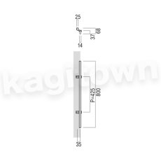画像2: UNION【ユニオン】T5270-01-001[ドアハンドル] 押し棒（内外）取付 交換 DIY (2)