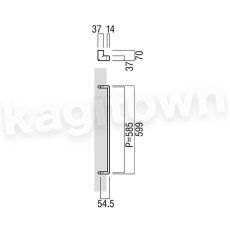 画像2: UNION【ユニオン】T5350-01-001-L600[ドアハンドル] 押し棒（内外）取付 交換 DIY (2)