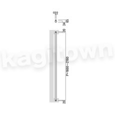 画像2: UNION【ユニオン】T54-01-001-A[ドアハンドル] 押し棒（内外）取付 交換 DIY (2)