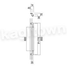 画像2: UNION【ユニオン】T5450-39-110[ドアハンドル] 押し棒（内外）取付 交換 DIY (2)