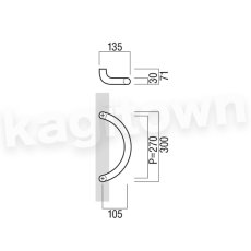 画像2: UNION【ユニオン】T5510-53-084[ドアハンドル] 押し棒（内外）取付 交換 DIY (2)