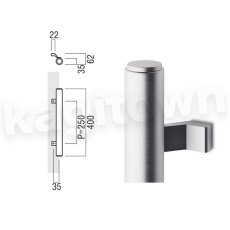 画像2: UNION【ユニオン】T540-26-038-L400[ドアハンドル] 押し棒（内外）取付 交換 DIY (2)