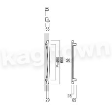 画像2: UNION【ユニオン】T6511-25-038[ドアハンドル] 押し棒（内外）取付 交換 DIY (2)
