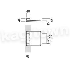 画像2: UNION【ユニオン】T6400-71-168[ドアハンドル]  プレート/ 1セット（内外）取付 交換 DIY (2)