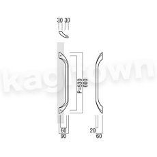 画像2: UNION【ユニオン】T6510-25-101[ドアハンドル] 押し棒（内外）取付 交換 DIY (2)