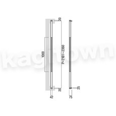 画像2: UNION【ユニオン】T67-01-001-B[ドアハンドル] 押し棒（内外）取付 交換 DIY (2)