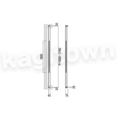 画像2: UNION【ユニオン】T67-01-001-A[ドアハンドル] 押し棒（内外）取付 交換 DIY (2)