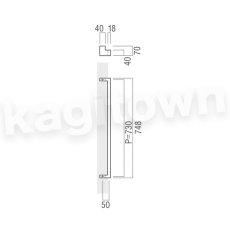 画像2: UNION【ユニオン】T685-01-001-L748[ドアハンドル] 押し棒（内外）取付 交換 DIY (2)