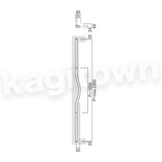 画像2: UNION【ユニオン】T69-01-001-E[ドアハンドル] 押し棒（内外）取付 交換 DIY (2)