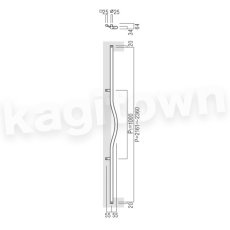 画像2: UNION【ユニオン】T69-01-001-D[ドアハンドル] 押し棒（内外）取付 交換 DIY (2)