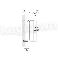 画像2: UNION【ユニオン】T7053-01-001-L450[ドアハンドル] 押し棒（内外）取付 交換 DIY (2)