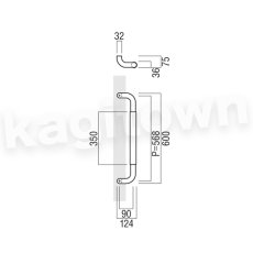 画像2: UNION【ユニオン】T7054-36-051-L600[ドアハンドル] 押し棒（内外）取付 交換 DIY (2)