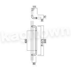 画像2: UNION【ユニオン】T7055-59-102[ドアハンドル] 押し棒（内外）取付 交換 DIY (2)