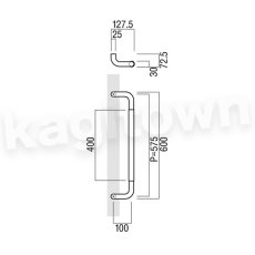 画像2: UNION【ユニオン】T7058-54-102[ドアハンドル] 押し棒（内外）取付 交換 DIY (2)