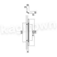 画像2: UNION【ユニオン】T7110-26-179[ドアハンドル] 押し棒（内外）取付 交換 DIY (2)