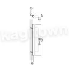 画像2: UNION【ユニオン】T7225-01-023-L550[ドアハンドル] 押し棒（内外）取付 交換 DIY (2)