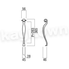 画像2: UNION【ユニオン】T728-15-126[ドアハンドル] 押し棒（内外）取付 交換 DIY (2)
