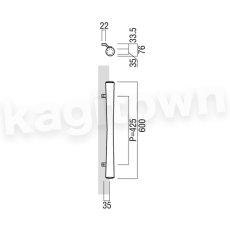 画像2: UNION【ユニオン】T76-35-050[ドアハンドル] 押し棒（内外）取付 交換 DIY (2)