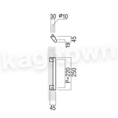 画像2: UNION【ユニオン】T760-01-001[ドアハンドル] 押し棒（内外）取付 交換 DIY (2)