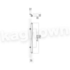 画像2: UNION【ユニオン】T78-35-050[ドアハンドル] 押し棒（内外）取付 交換 DIY (2)