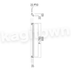 画像2: UNION【ユニオン】T790-01-001-L800[ドアハンドル] 押し棒（内外）取付 交換 DIY (2)