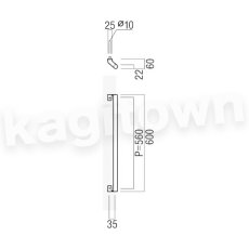 画像2: UNION【ユニオン】T790-01-001-L600[ドアハンドル] 押し棒（内外）取付 交換 DIY (2)