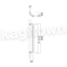 画像2: UNION【ユニオン】T8022-01-001-L600[ドアハンドル] 押し棒（内外）取付 交換 DIY (2)