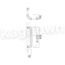 画像2: UNION【ユニオン】T8022-01-001-L400[ドアハンドル] 押し棒（内外）取付 交換 DIY (2)
