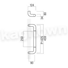 画像2: UNION【ユニオン】T810-01-023[ドアハンドル] 押し棒（内外）取付 交換 DIY (2)