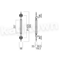 画像2: UNION【ユニオン】T812-15-066[ドアハンドル] 押し棒（内外）取付 交換 DIY (2)