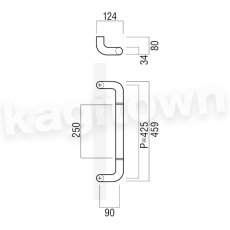画像2: UNION【ユニオン】T810-01-024[ドアハンドル] 押し棒（内外）取付 交換 DIY (2)
